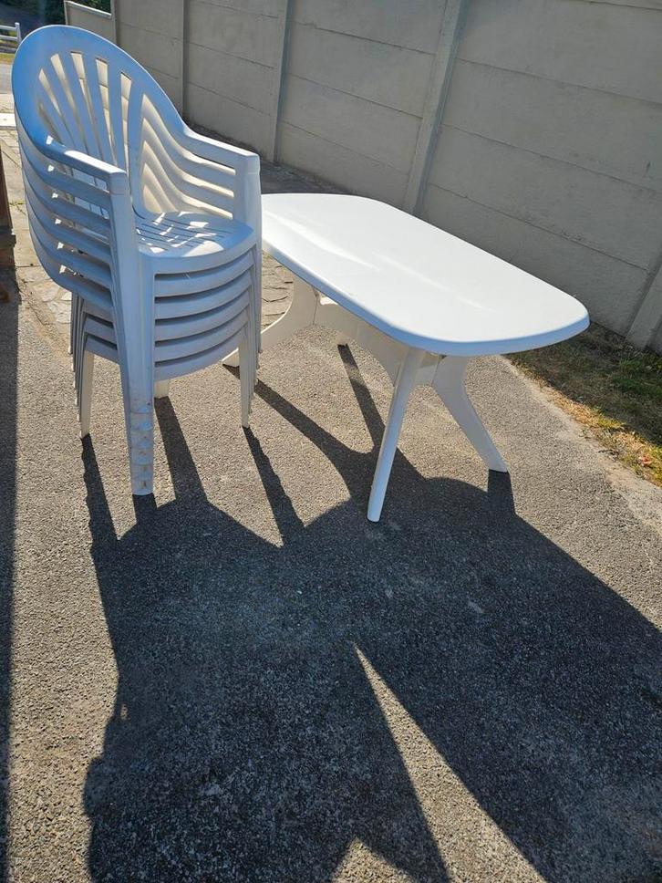 Set de jardin utilisé à Houthalen.H, Jardin & Terrasse, Ensembles de jardin, Salons de jardin, Enlèvement