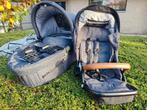 mutsy evo kinderwagen/buggy (jeansuitvoering) met buggyboard, Gebruikt, Verstelbare duwstang, Mutsy, Ophalen