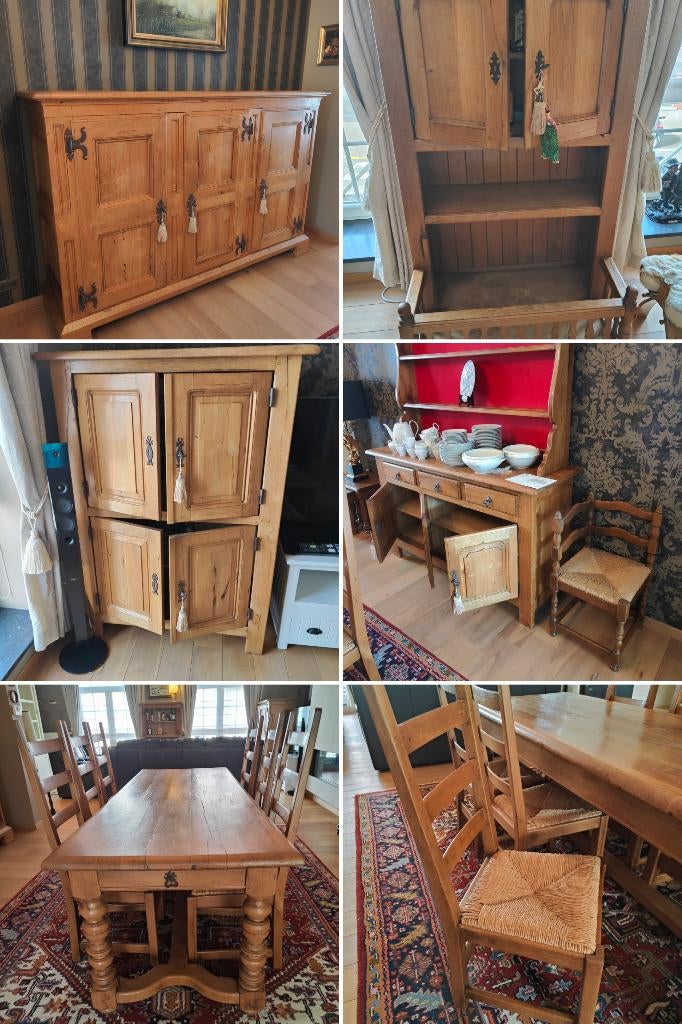 Eetkamer, Ophalen, Zo goed als nieuw, Klassiek, 4 tot 6 stoelen