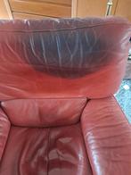 RELAX ZETEL NATUZZI ROOD LEDER, KLASSIEK, Moins de 75 cm, Moins de 150 cm, Banc droit