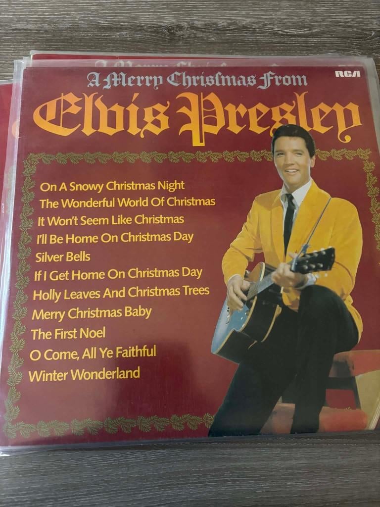 Elvis lp, A merry Christmas from Elvis Presley, Ned. persing, Ophalen of Verzenden, Zo goed als nieuw, Rock-'n-Roll, 12 inch