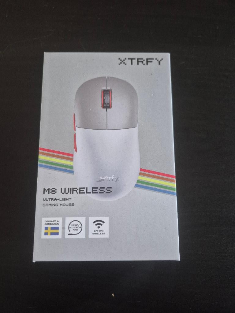 XTRFY M8 Wireless Gaming Muis – Ultra Licht & Supersnel, Computers en Software, Rechtshandig, Muis, Cherry, Gaming muis
