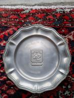Assiette en étain 4 Génie au Colonel BEM Verlaenen 1989 ABL, Envoi, Armée de terre, Emblème ou Badge