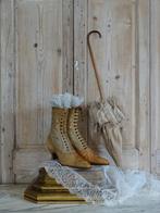Victoriaanse veterlaarsjes, Antiek en Kunst, Antiek | Kleding en Textiel, Ophalen of Verzenden