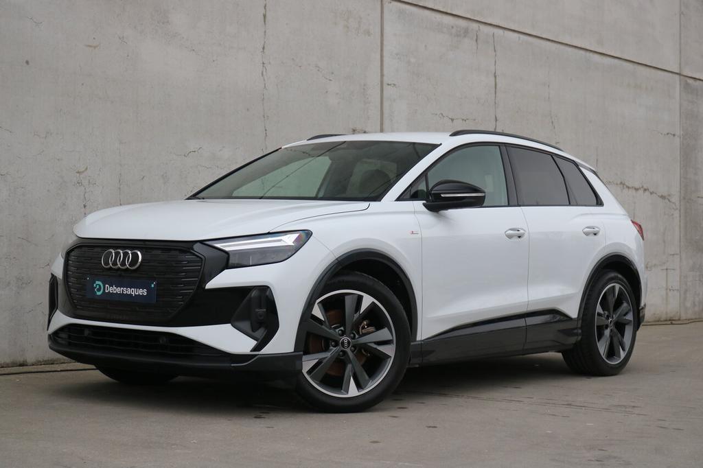 Audi Q4 e-tron Q4 e-Tron 35 S line, Auto's, https://public.car-pass.be/vhr/f4ecf451-151c-475a-9b69-3c38ed64bfcb, Beige, 0 kg, Parkeersensor