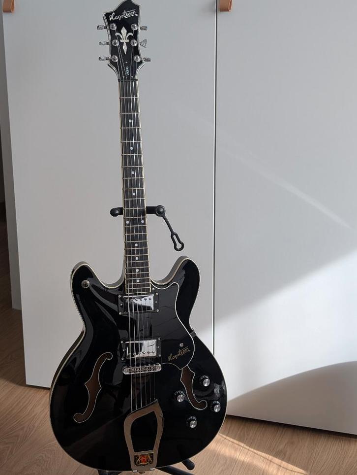 Hagstrom Viking, Muziek en Instrumenten, Snaarinstrumenten | Gitaren | Elektrisch, Gebruikt, Semi-solid body, Overige merken, Ophalen