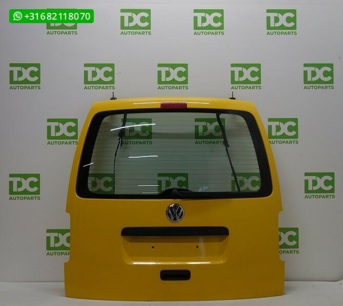 Volkswagen Caddy ('03-'14) Achterklep geel met ruit, Auto-onderdelen, Carrosserie, Achterklep, Volkswagen, Gebruikt, Ophalen of Verzenden