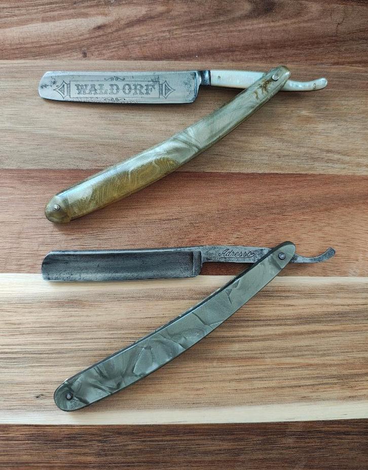 Rasoir coupe choux Boker + Adresso, Antiquités & Art, Curiosités & Brocante, Enlèvement ou Envoi