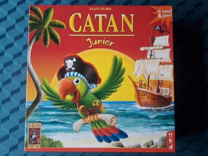 De Kolonisten van Catan Junior, 3-4 sp., 999, + gratis promo, Hobby en Vrije tijd, Gezelschapsspellen | Bordspellen, Zo goed als nieuw