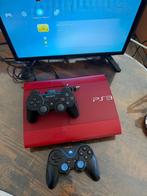 sony ps3 playstation 3 slim rouge RED très rare, Enlèvement ou Envoi, Comme neuf, Avec 2 manettes, Slim