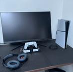 Ps5 Slim + MSI monitor + headset + GARANTIE, Enlèvement, Neuf