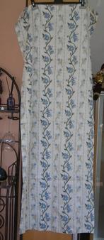 2 Tentures à fleurs 62cms*168cms + embrasses, Maison & Meubles, Ameublement | Rideaux & Stores à lamelles, Fleuri, Bleu, Utilisé