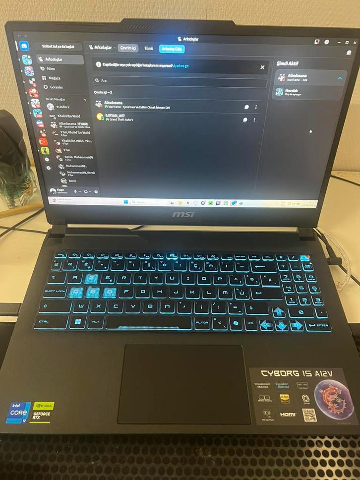 Ordinateur gaming —MSI Cyborg 15 RTX 4060 (Parfait état), Informatique & Logiciels, Ordinateurs portables Windows, Comme neuf