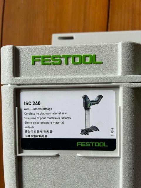 Festool accu-isolatiezaag - oplader en 2xaccu, Enlèvement, Comme neuf