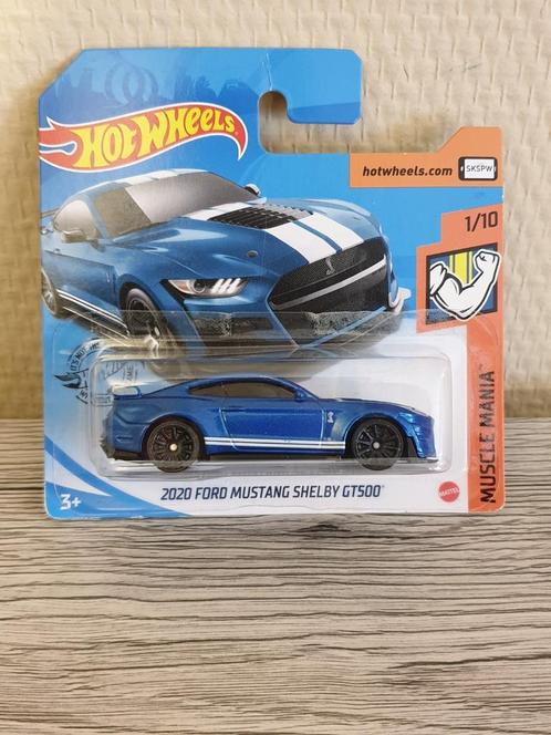 1:64 Mattel Hot Wheels 2020 Ford Mustang Shelby GT500, Hobby en Vrije tijd, Modelauto's | Overige schalen, Nieuw, Auto, Ophalen of Verzenden