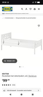 Kinderbed Kritter + matras Underlig 70 x 160cm, Gebruikt, 70 tot 85 cm, 160 tot 180 cm, Ophalen