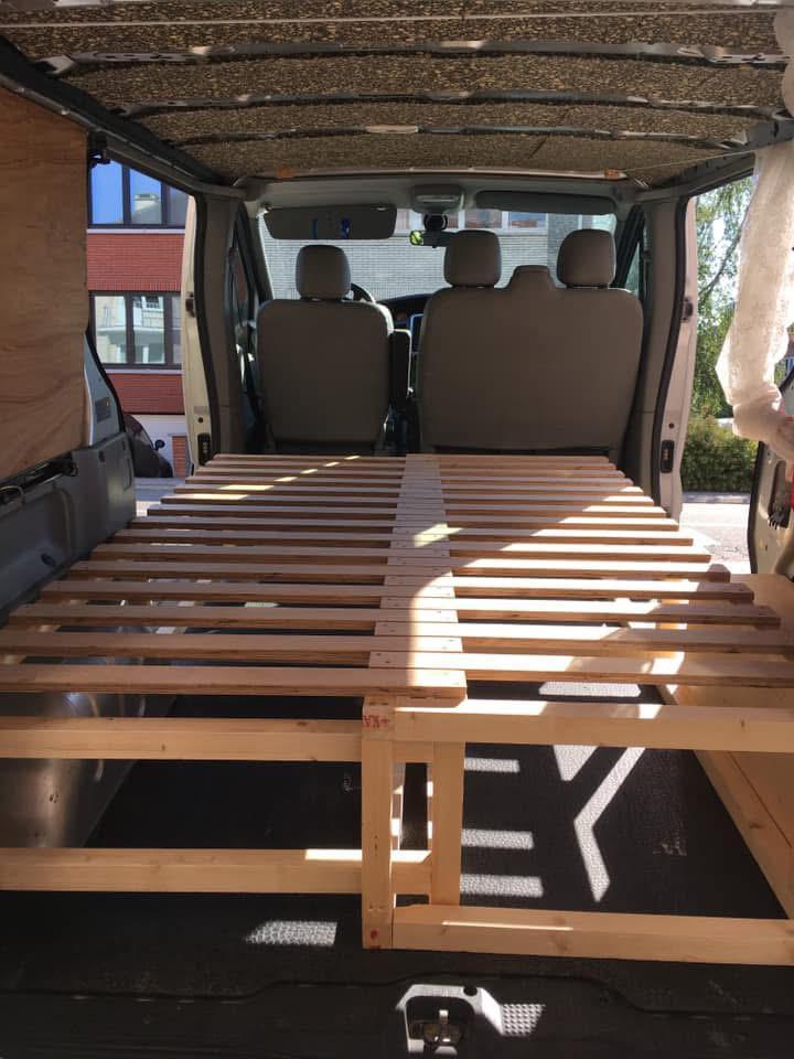 Bed camper 140x200 uitschuifbaar, Caravans en Kamperen, Kampeermeubelen, Gebruikt, Campingmeubel-accessoire, Ophalen