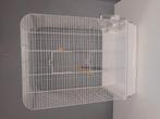 VOLLEDIG NIEUWE VOGELKOOI met ALLE TOEBEHOREN en MESTLADE, Dieren en Toebehoren, Ophalen, Nieuw, Aluminium, Vogelkooi