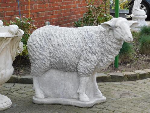 Beeld Schaap XL - vol steen, Tuin en Terras, Tuinbeelden, Dierenbeeld, Steen, Ophalen of Verzenden
