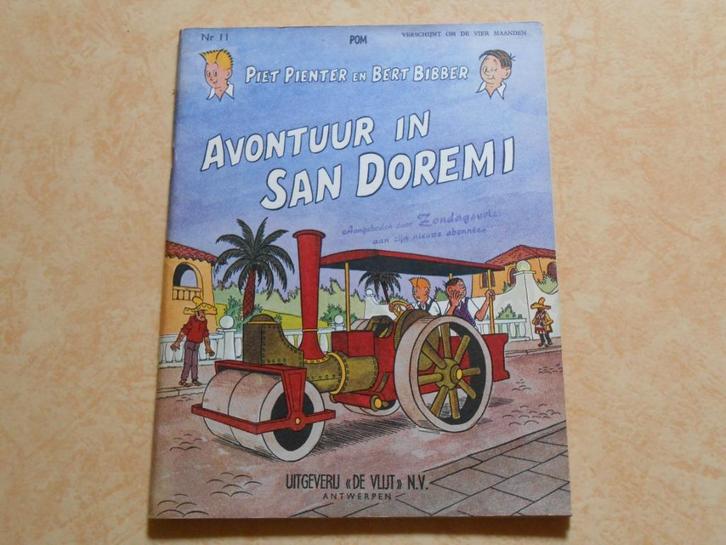 Piet Pienter en Bert Bibber 11 Avontuur in San Doremi  1961, Boeken, Stripverhalen, Zo goed als nieuw, Eén stripboek, Ophalen of Verzenden