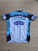 Wielertrui Tom Boonen Quickstep WK bandjes, Fietsen en Brommers, Fietsaccessoires | Fietskleding, Gebruikt, M, Ophalen of Verzenden