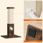 Krabpaal | 73 cm | sisal | bruin | Nieuw, Dieren en Toebehoren, -, Verzenden, Nieuw, Krabpaal