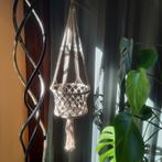 Macramé plantenhanger boho, Comme neuf, Enlèvement ou Envoi