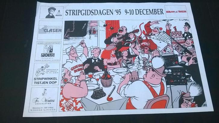 Poster Stripgidsdagen 1995, Boeken, Stripverhalen, Gelezen, Eén stripboek, Ophalen of Verzenden