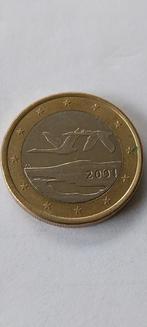 Finland 2001 met stempelresten, Postzegels en Munten, Munten | Europa | Euromunten, Verzenden, Finland, 1 euro, Losse munt