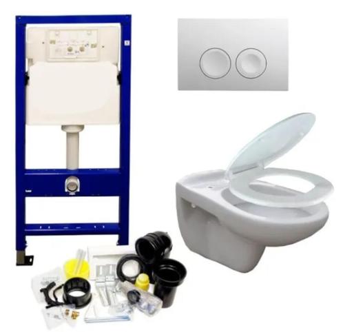 Gerberit hang wc compleet, Doe-het-zelf en Bouw, Sanitair, Nieuw, Toilet, Steen, Ophalen