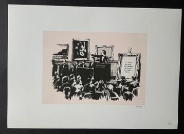 BANKSY EXTRA GROOT ( 70 X 50 cm) genummerd