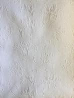 Gordijnen - gebrokenwit met bloem motief, 100 tot 150 cm, Gebruikt, Crème, 200 cm of meer