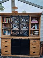 Buffet en bois de manguier, Maison & Meubles, 25 à 50 cm, Avec tablette(s), 150 à 200 cm, Comme neuf