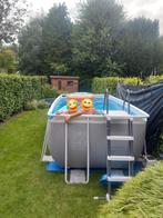 Zwembad intex  + filterset, Tuin en Terras, Gebruikt, 200 tot 300 cm, Opzetzwembad, 200 tot 400 cm