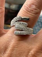 Prachtige zilveren Victoria roestvrijstalen ring, Handtassen en Accessoires, Ringen, Ophalen of Verzenden, Nieuw, Zilver