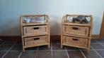 2 rotan vintage ladekastjes, Ophalen, Overige materialen, Minder dan 50 cm, 1 of 2 laden