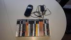 Psp met 21 games, 1dvd en lader, Games en Spelcomputers, Spelcomputers | Sony PSP, Gebruikt, Zwart, Ophalen of Verzenden, PSP
