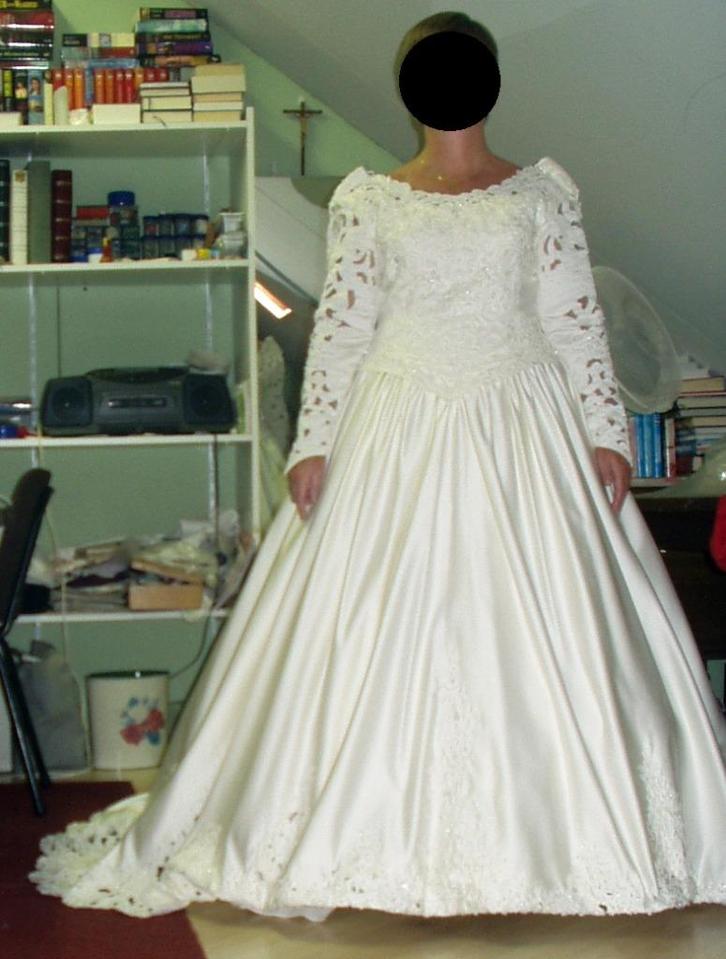 Trouwkleed  Maat 40 Kleur Ivoor wit, Kleding | Dames, Trouwkleding en Trouwaccessoires, Zo goed als nieuw, Trouwjurk, Overige kleuren