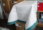 Borduren tafellaken nap linnen groen + garen en aubergine, Verzenden, Nieuw, Patroon