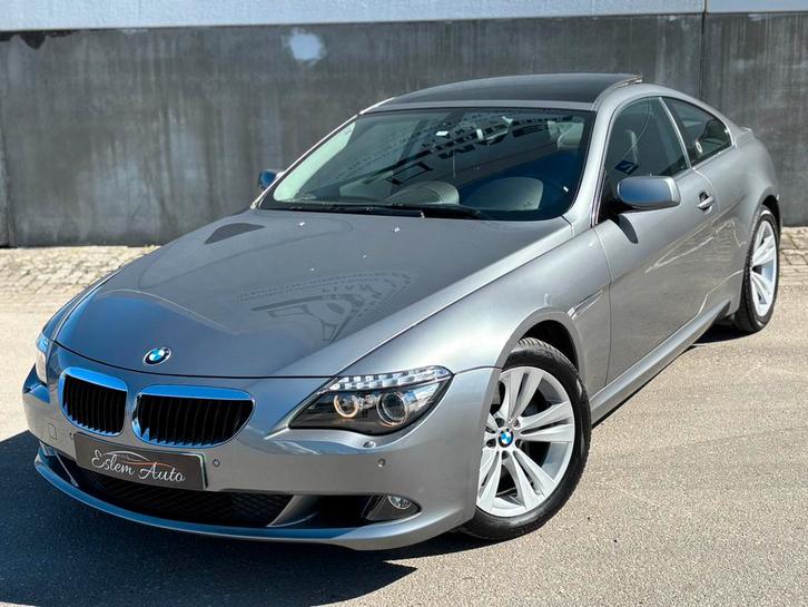 Bmw 635d, Auto's, BMW, Bedrijf, Te koop, 6 Reeks, Open dak, Diesel, Coupé, Automaat, Zilver of Grijs, Zwart, Leder, Achterwielaandrijving