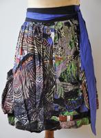 DESIGUAL - Jolie jupe noire imprimés colorés - T.38, Taille 38/40 (M), Porté, Enlèvement ou Envoi, Desigual