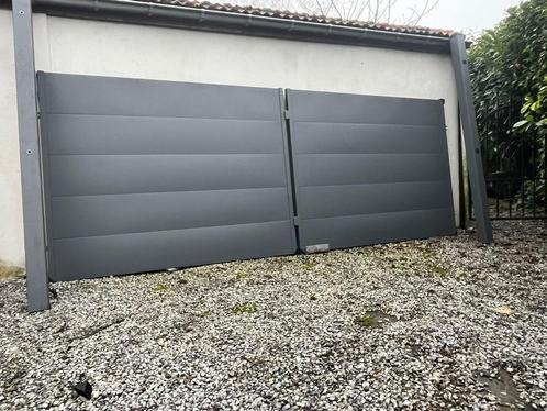 Nieuwe dichte poort, Tuin en Terras, Tuinpoorten, Nieuw, Draaipoort, IJzer, 150 tot 200 cm, 200 cm of meer, Ophalen of Verzenden