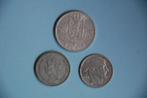 3 oude Belgische munten in ZILVER, Postzegels en Munten, Munten | België, Setje, Zilver, Ophalen of Verzenden, Zilver