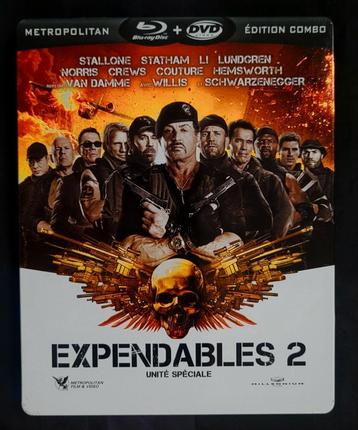 Coffret Steelbook Blu Ray + DVD du film Expendables 2