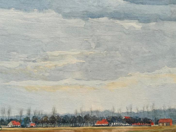 Hubert Matthys - Cyriel Buyssepad te Bachte-Maria-Leerne, Antiek en Kunst, Kunst | Schilderijen | Klassiek, Ophalen