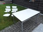 Formica tafel en 4 stoelen - op te knappen, Gebruikt, Ophalen