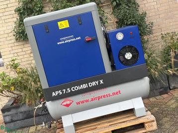 Airpress gebruikte Schroefcompressor compressor aps 7.5 Comb beschikbaar voor biedingen