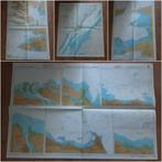 grote zeekaarten met vaarroutes (5), Gebruikt, Ophalen