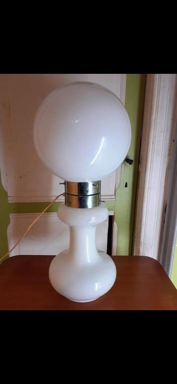 Lampe + lustre spoutnik  Vintage Murano Mazzega italie, Enlèvement, Comme neuf