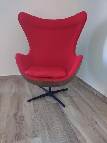 Fauteuil: egg chair red design beschikbaar voor biedingen